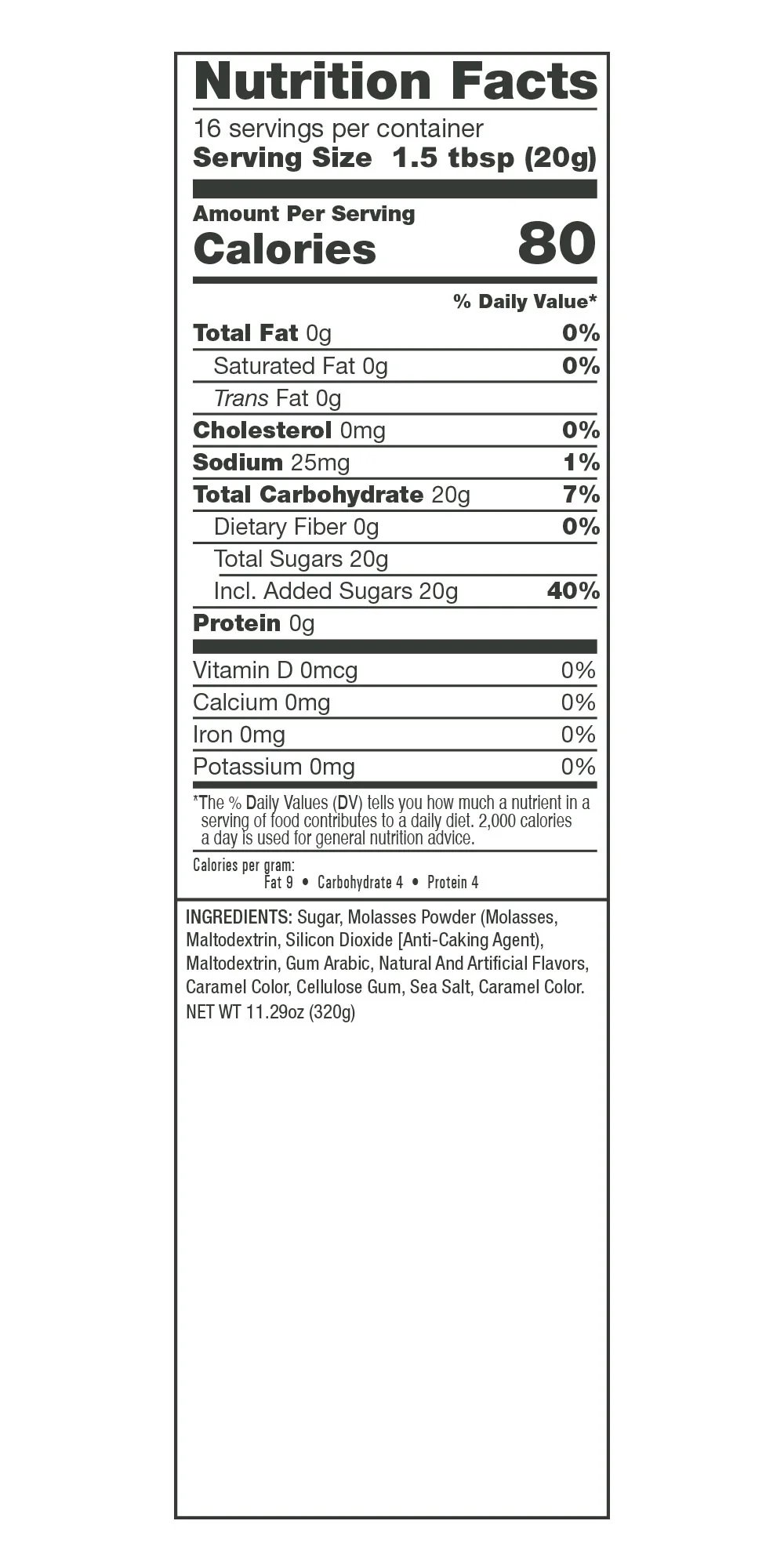 Maple Flavored Syrup